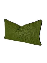 Faulkenburg Green Sheen Decorative Pillow or Bolster (Available in 20+ Colors)