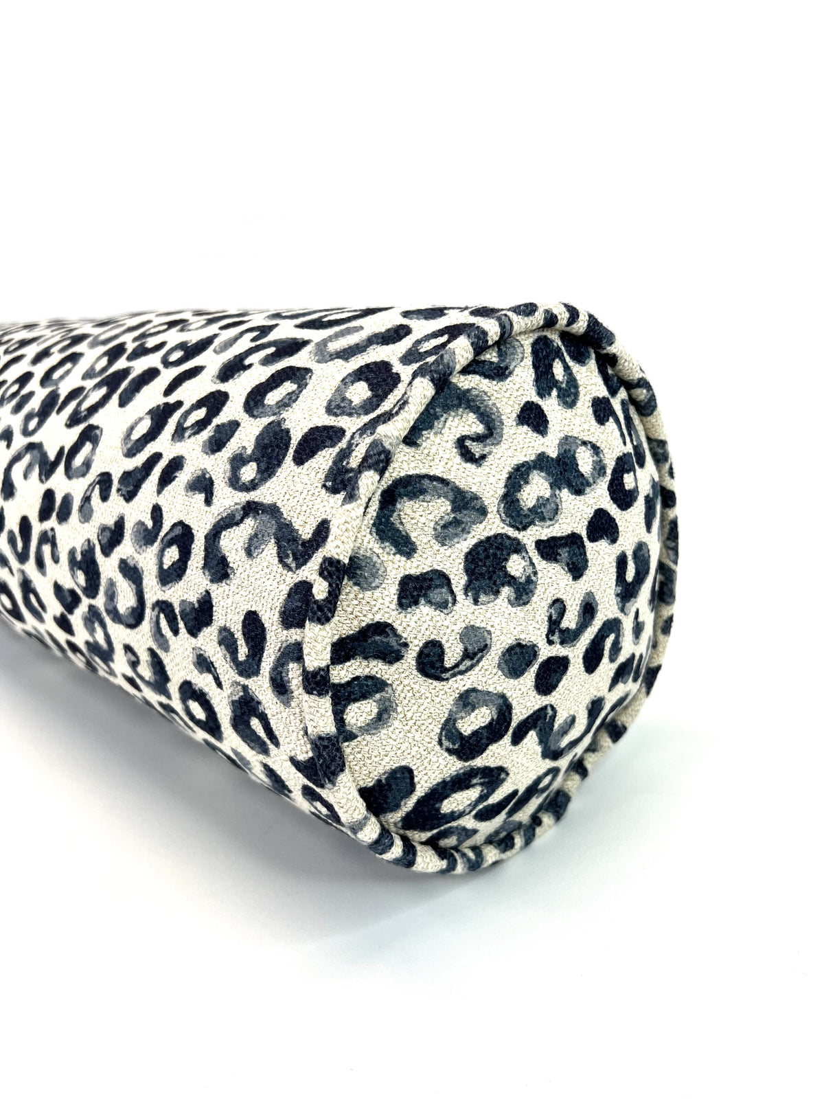 Bolster in Blue Leopard in Natural - Includes Insert