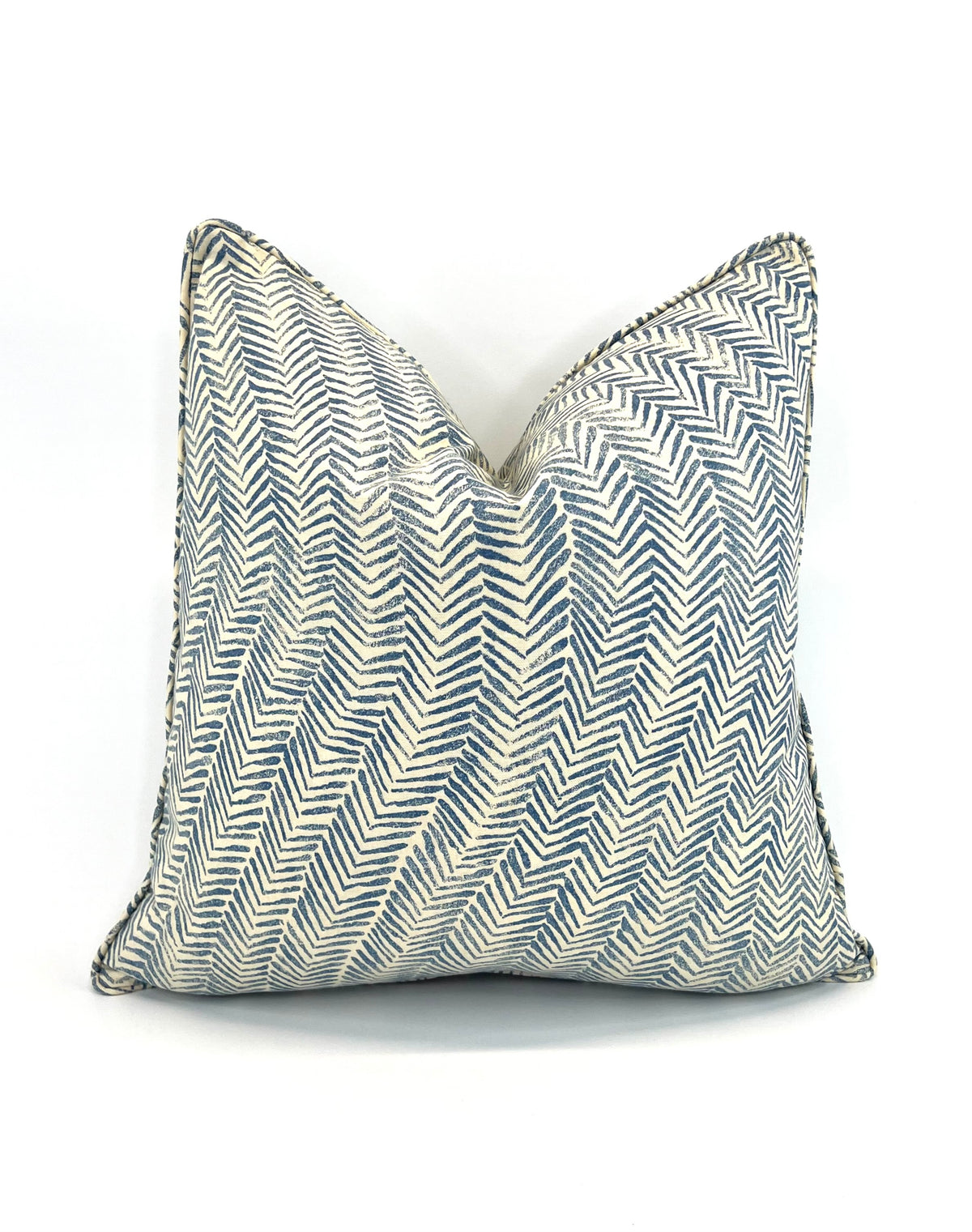 Intoxicating Stripe Blue Fern Decorative Pillow Cover