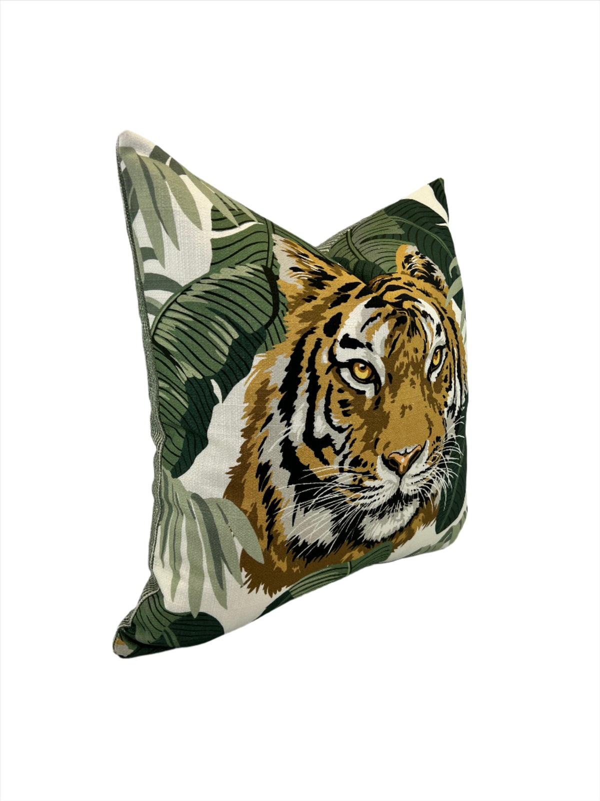 NEW! King Tiger in the Swaying Palms Decorative Pillow