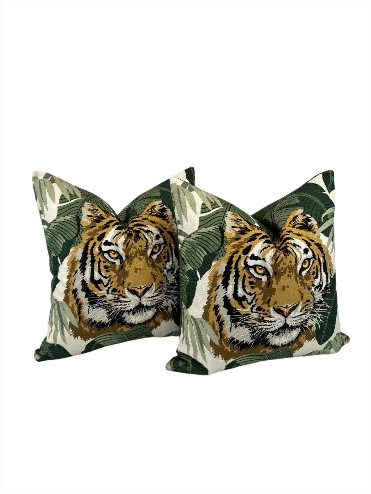 NEW! King Tiger in the Swaying Palms Decorative Pillow