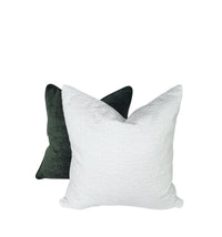 Decorative Pillow Cover in Crypton Hesse Snow Chenille Fabric