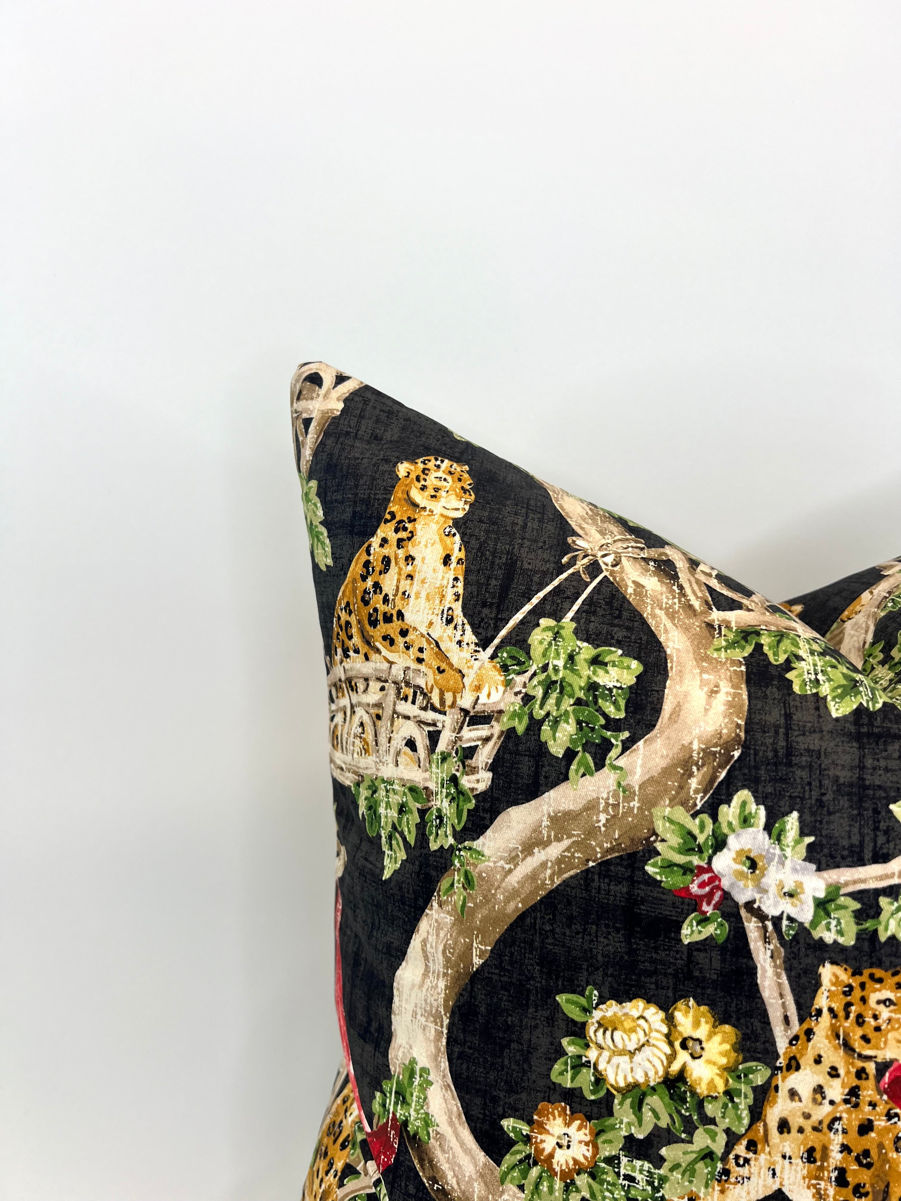 Gold cheetah pillow best sale