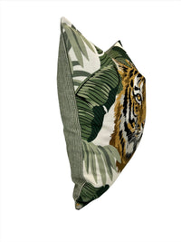 NEW! King Tiger in the Swaying Palms Decorative Pillow