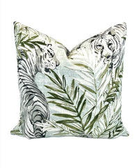 Tropical Tiger in Spa Decorative Pillow (Inserts Now Available!)