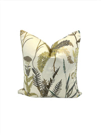 Breamore Botanical Fern Everglades Fabric by Lydia Irwin a Decorative Pillow (1 Available)