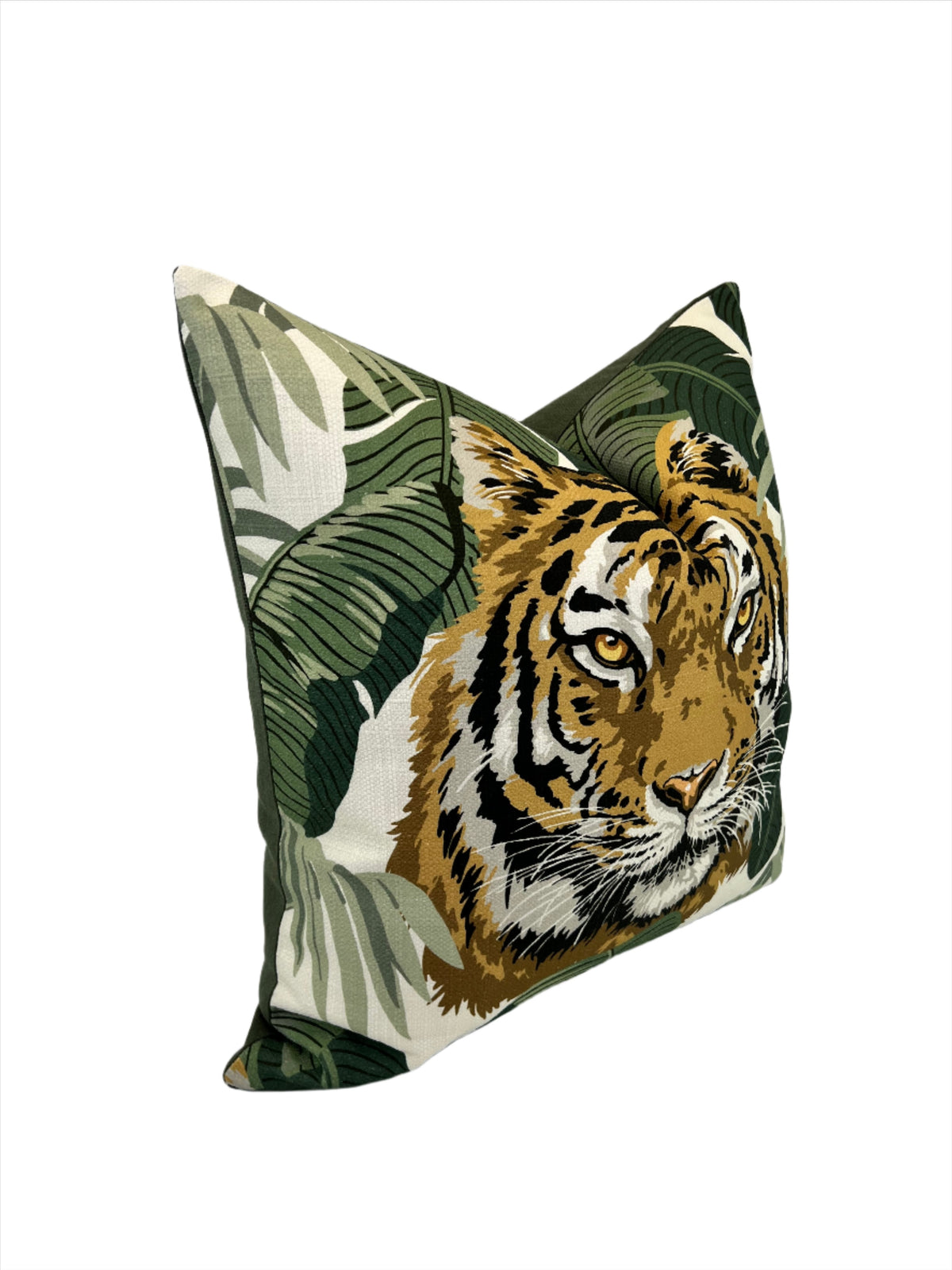 NEW! King Tiger in the Swaying Palms Decorative Pillow