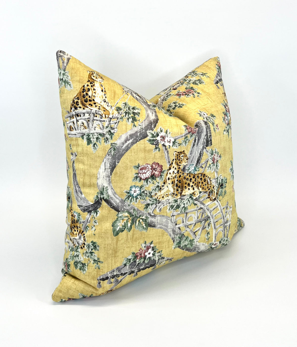 Decorative Pillow Cover in Lazy Days Cheetah in Gold