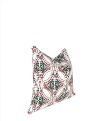 Decorative Pillow Cover in Christmas Eve Linen Berry