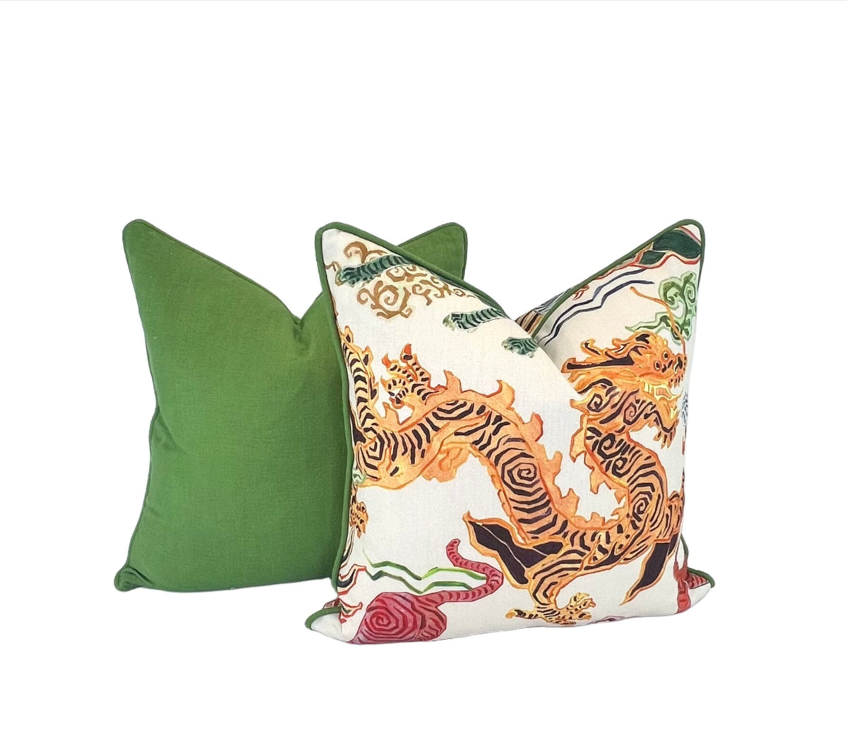 Decorative Pillow Cover in Dragon Himalaya Natural