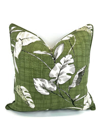 Blue Havana Harbor Palms Decorative Pillow Cover