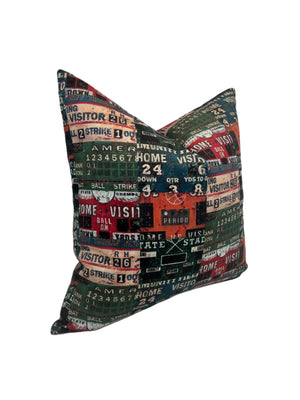 Vintage College Game Day Decorative Pillow