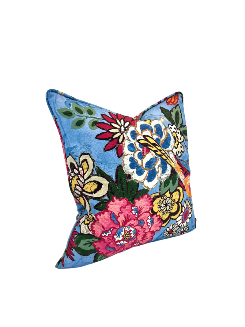 Floral Dailiang BlueBell Bird Decorative Pillow Cover