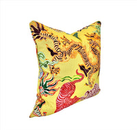 Decorative Pillow Cover in Dragon Himalaya Jonquil Hamilton