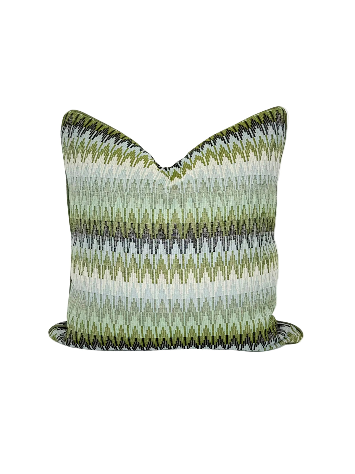 Sunbrella® Upholstery 54" Valley Herbal 146597-0005 Fabric in a Decorative Pillow or Bolster