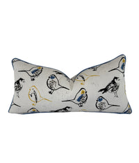 Spring Birds Decorative Pillow or Bolster