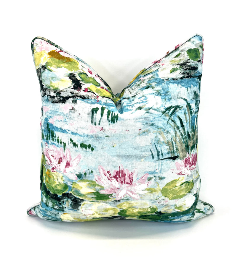 Lily Pad Monet Decorative Pillow Cover