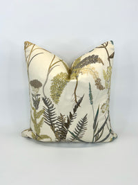 Breamore Botanical Fern Everglades Fabric by Lydia Irwin a Decorative Pillow (1 Available)