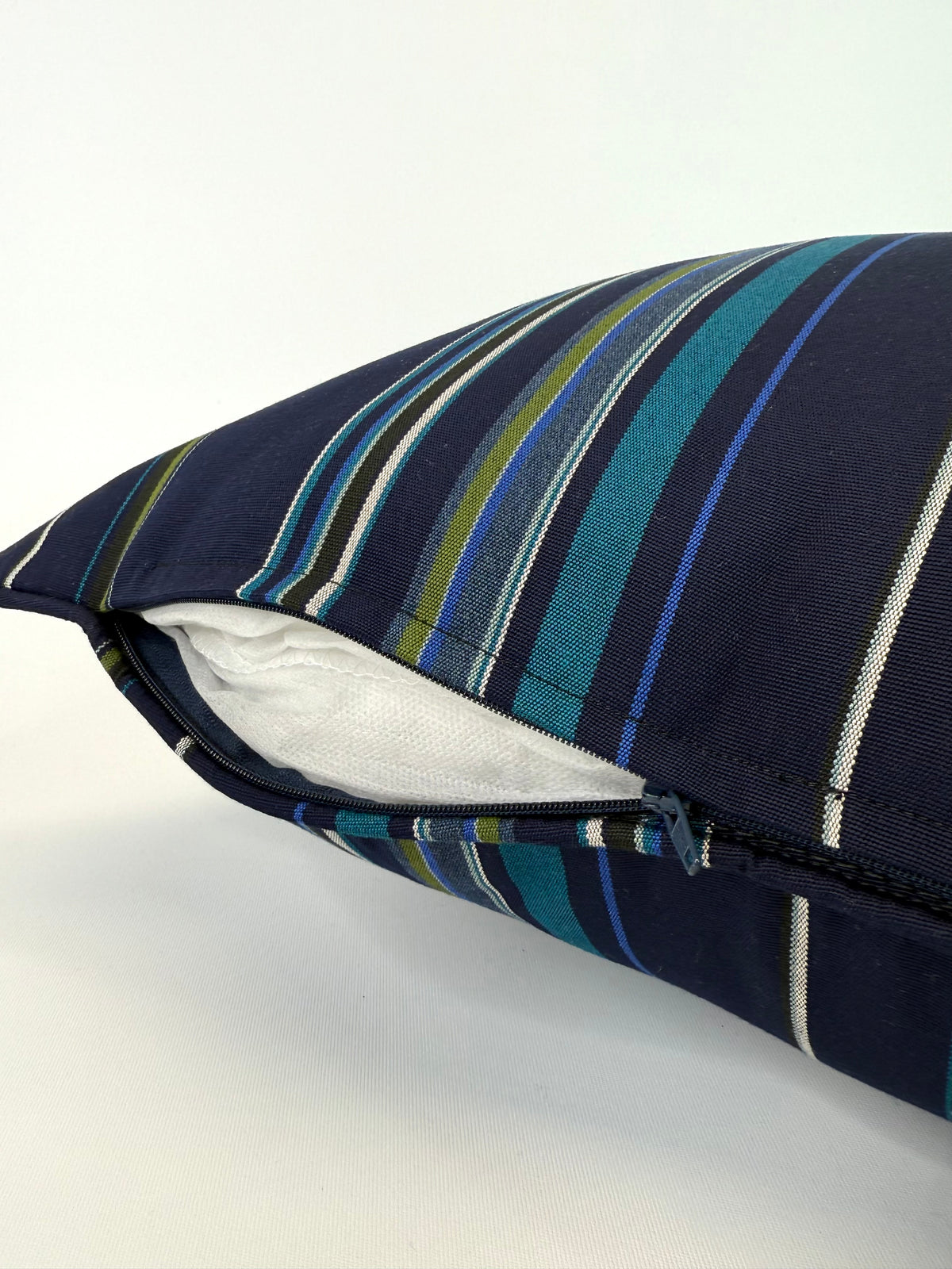 New Outdoor Inserts! Sunbrella Elements Upholstery 54" Stanton Lagoon 58001-0000 in a Decorative Outdoor Pillow or Bolster