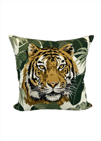 NEW! King Tiger in the Swaying Palms Decorative Pillow