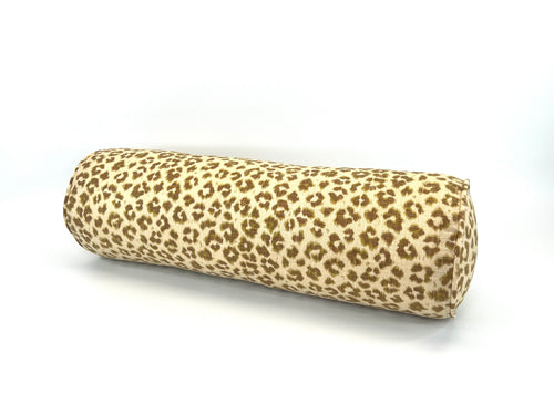 Faux Leopard Skin in Avocoda Decorative Bolster Pillow (insert Included!)