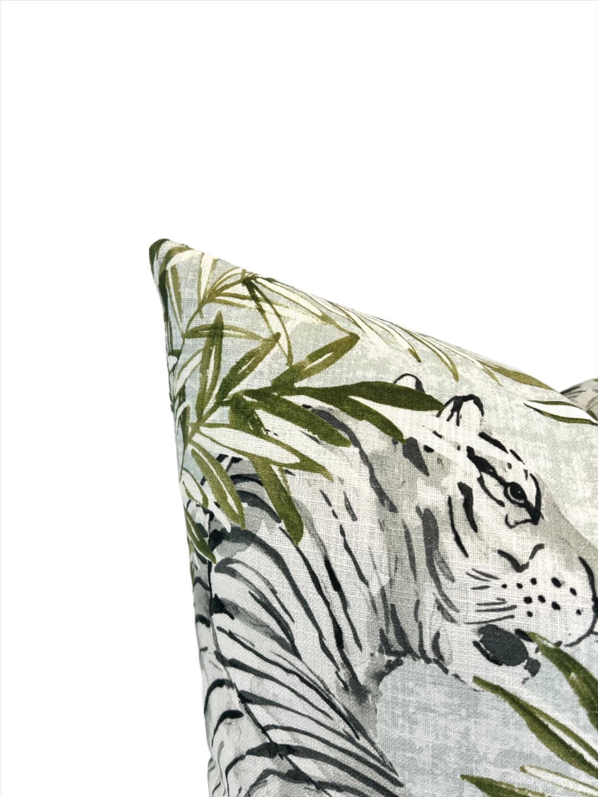 Tropical Tiger in Spa Decorative Pillow (Inserts Now Available!)