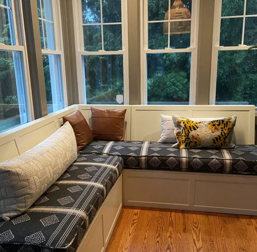 Custom Bench Cushions, Window and Seat Cushions made to fit your space!