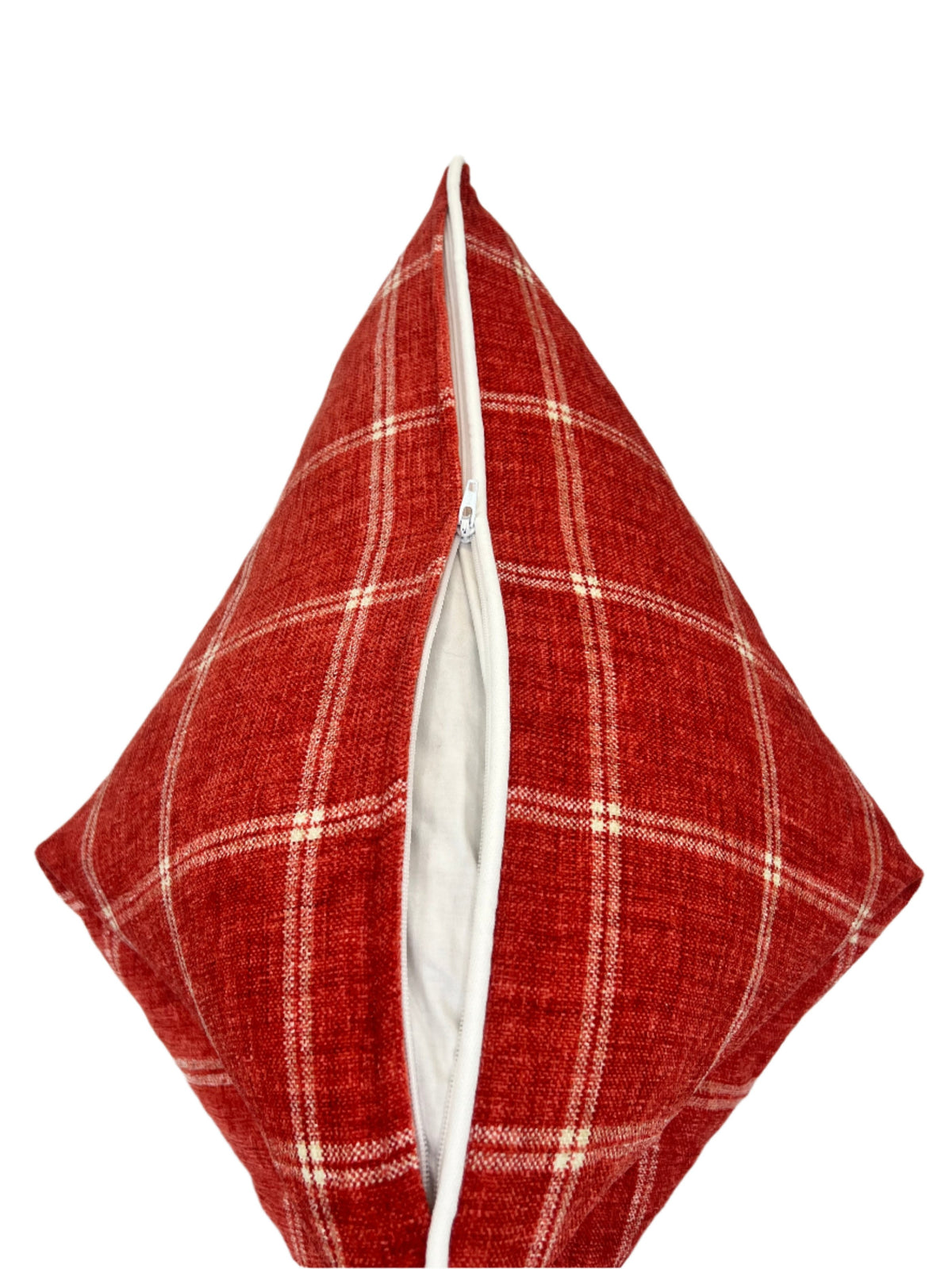 Campbell Strawberry Plaid Decorative Pillow