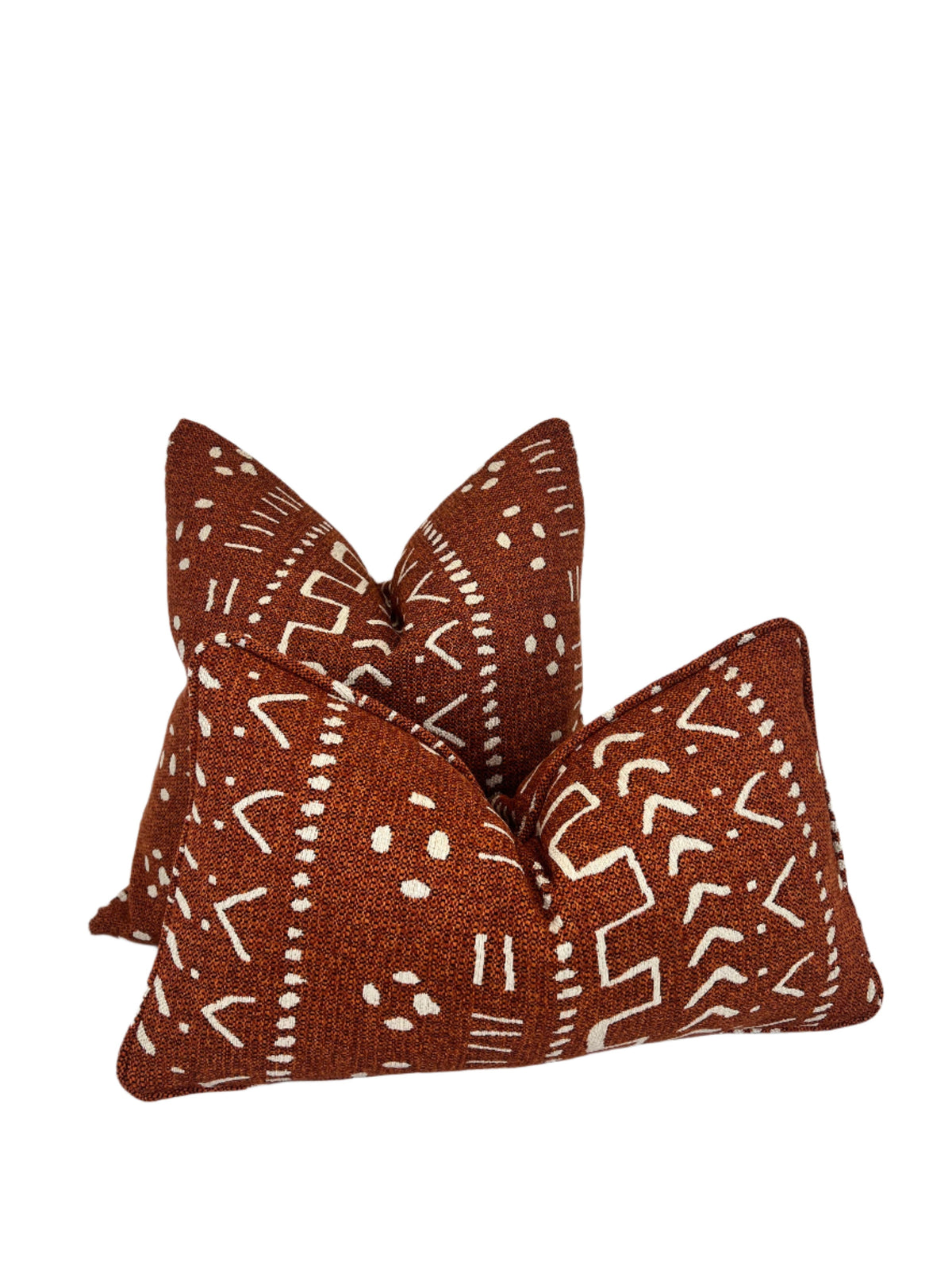 Decorative Pillow in Tribal Faux Mud-cloth Salsa High Performance Fabric