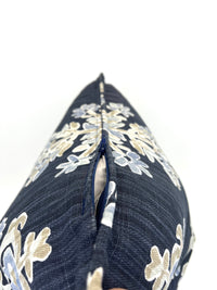 Decorative Pillow Cover in Clara Cornflower Indigo Fabric