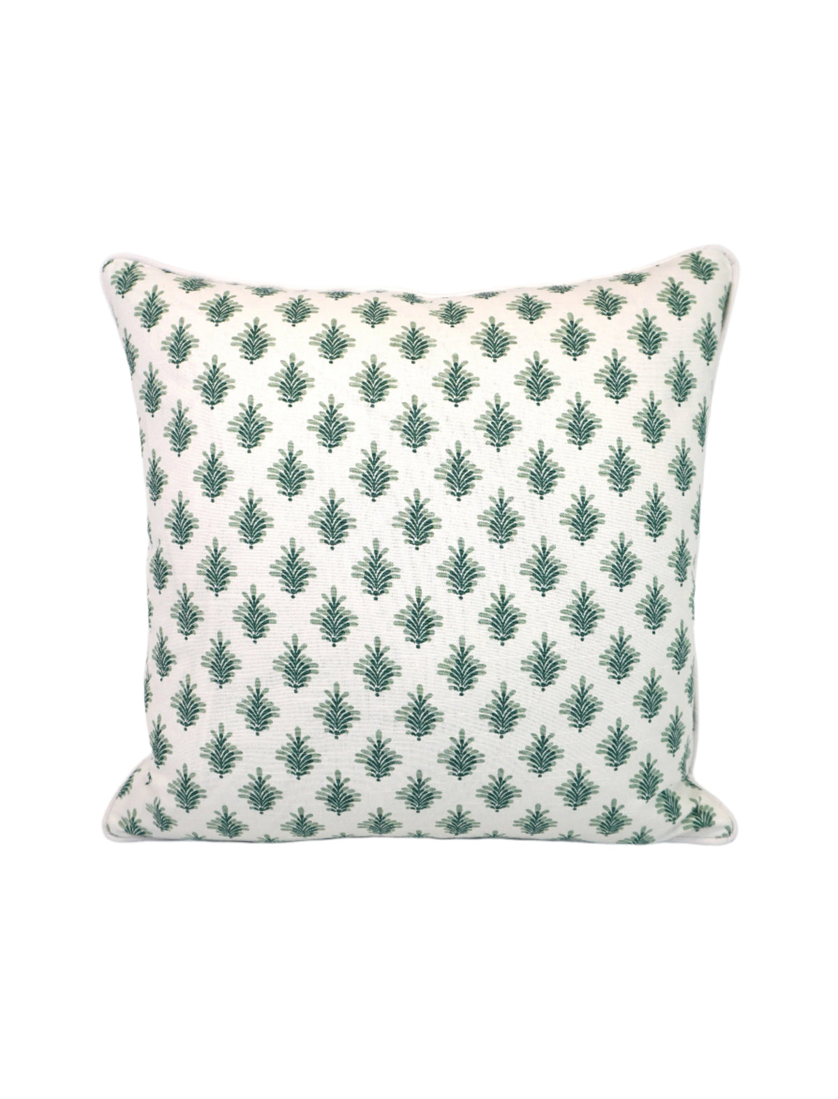 Little Spruce Leaf Medallion Fabric in a Decorative Pillow or Bolster