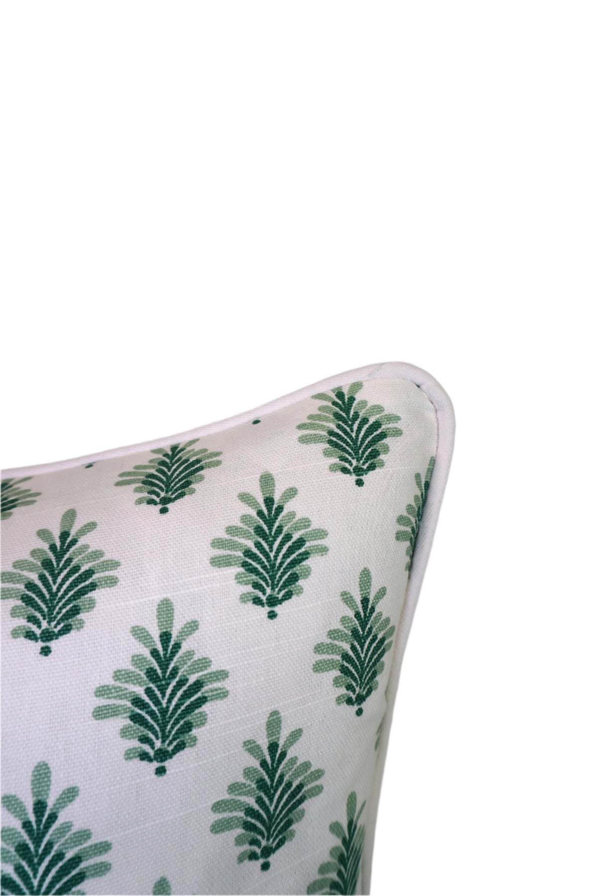 Little Spruce Leaf Medallion Fabric in a Decorative Pillow or Bolster