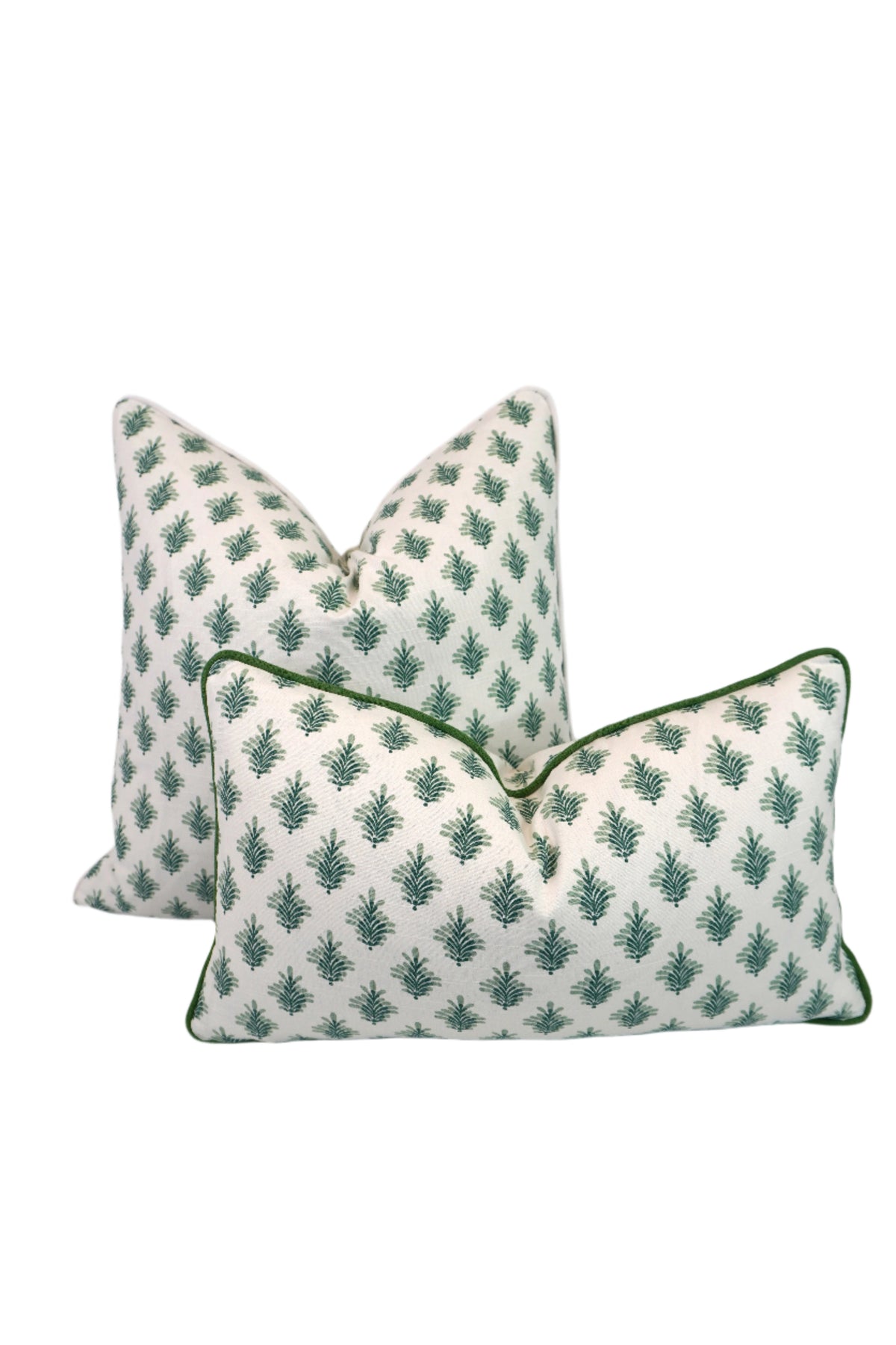 Little Spruce Leaf Medallion Fabric in a Decorative Pillow or Bolster