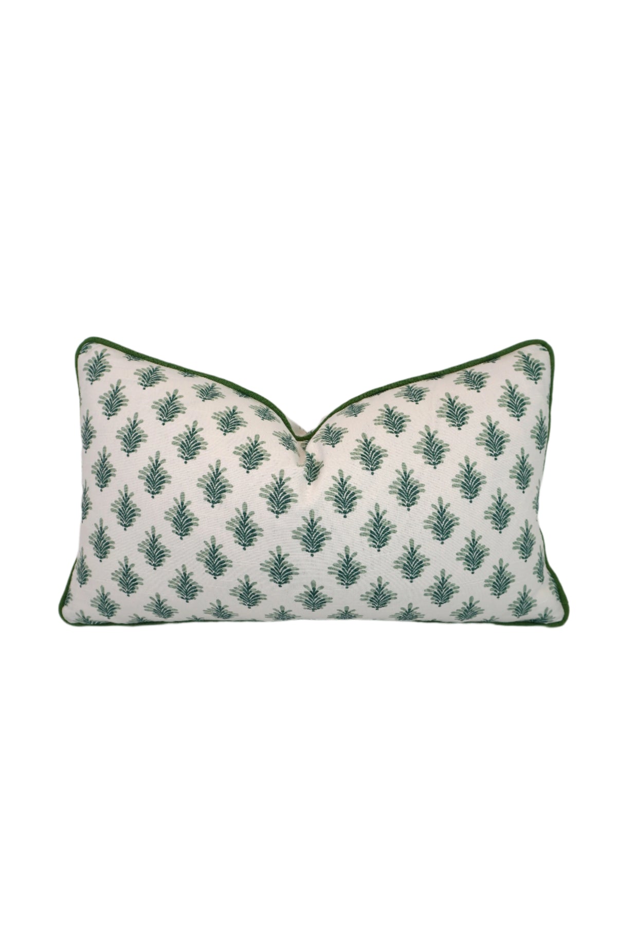 Little Spruce Leaf Medallion Fabric in a Decorative Pillow or Bolster
