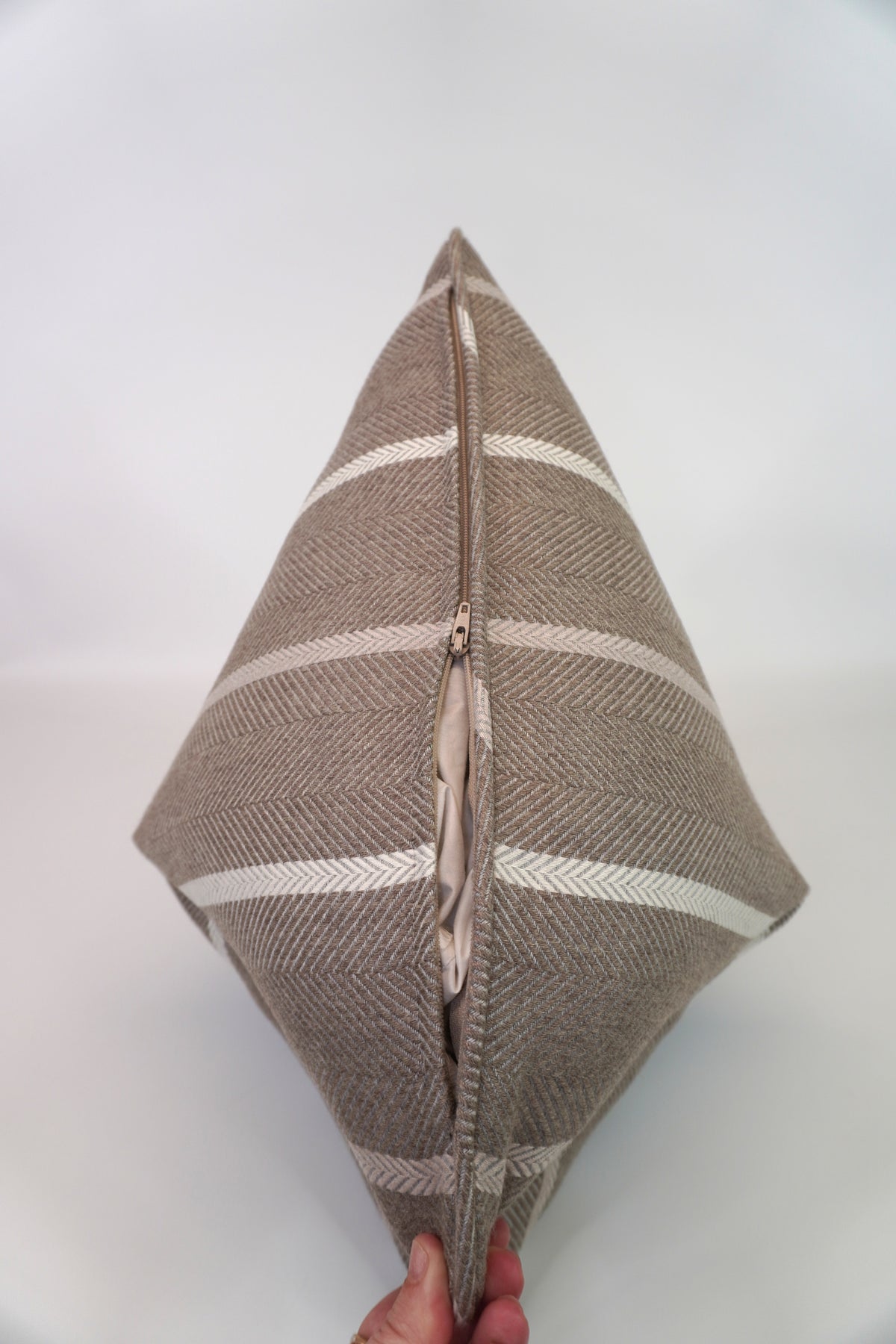 Sunbrella Fusion Upholstery 54" Sterling Alpaca 40553-0002 Upholstery Performance Fabric Decorative Pillow or Bolster (New Outdoor Inserts!)