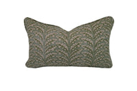 Floral Fern Green Home Decor Fabric in a Decorative Pillow or Bolster