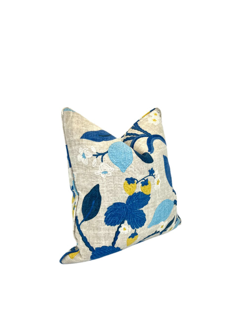 Madcap Cottage Crewel Summer Ocean in a Decorative Pillow Cover