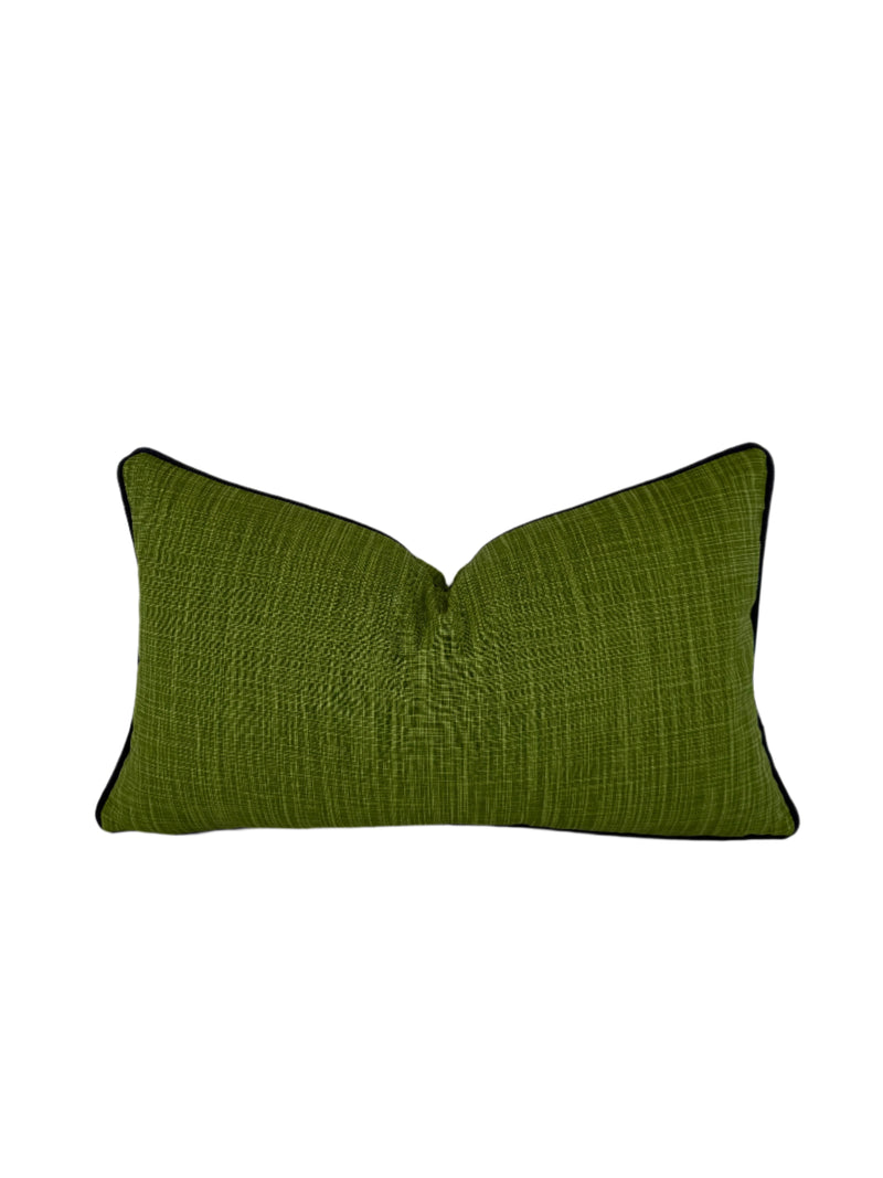 Faulkenburg Green Sheen Decorative Pillow or Bolster (Available in 20+ Colors)