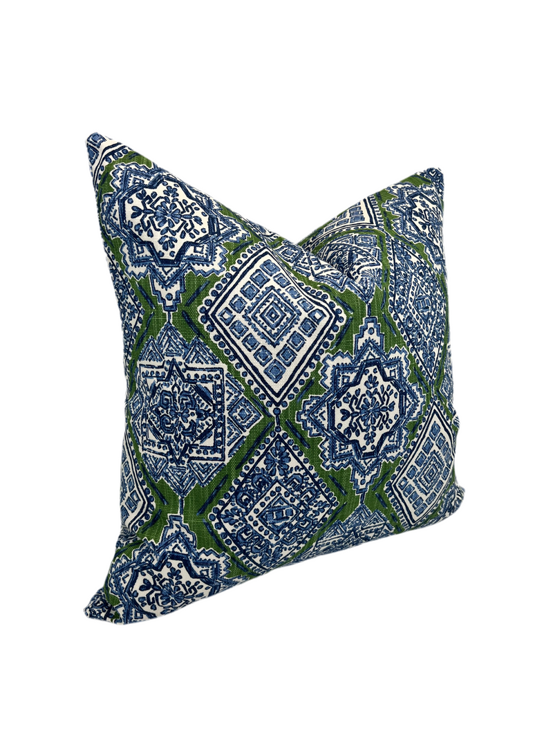 Milan Courtyard Decorative Pillow Cover in Slub Linen