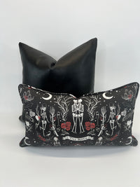 Skeleton Decorative Pillow “Till Death Do Us Part”