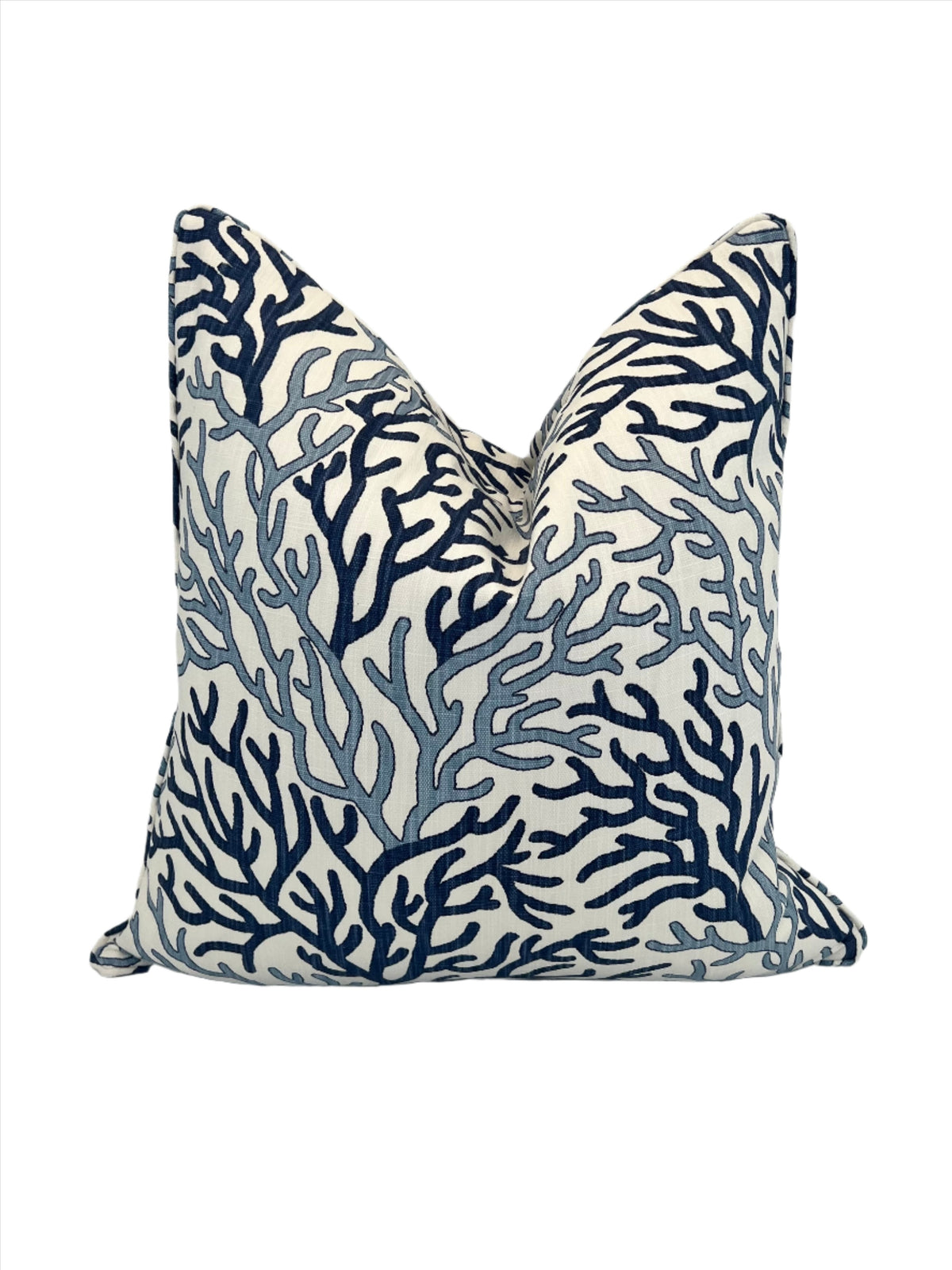 Blue Coral Palace Decorative Pillow in S.L. Fabrics