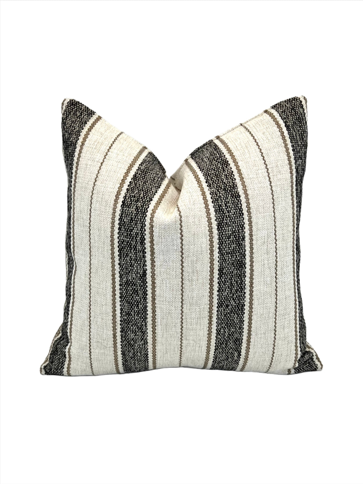 Natural Cole Stripe Fabric in a Decorative Pillow