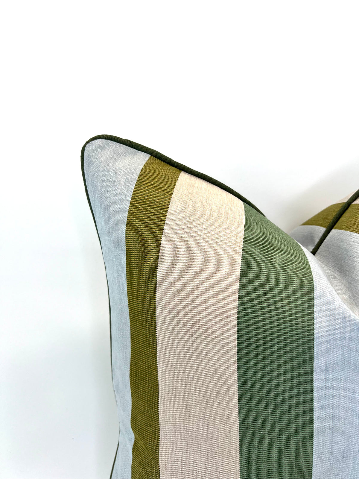 Sunbrella Gateway Aloe Fabric in a Decorative Pillow