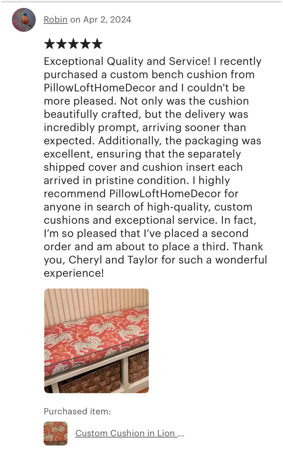 Free Custom Cushion Quote Process (Read Description Below)