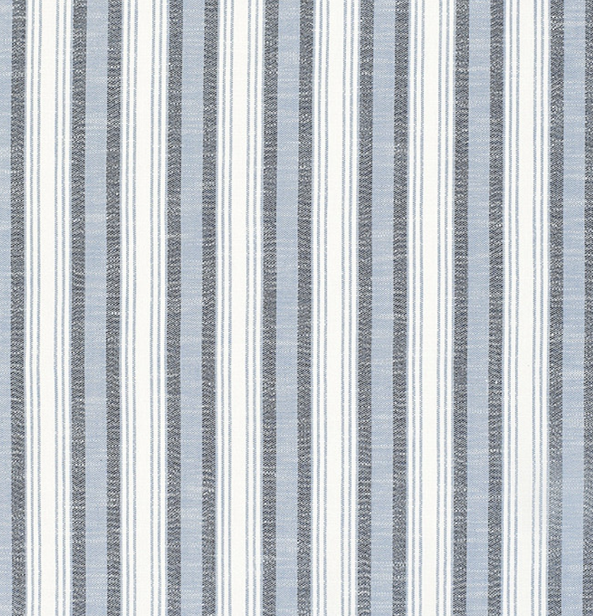 Sharon P. Custom Notched Trapezoid in Pria Azure InsideOut P.F. (Stripes Running Vertically)