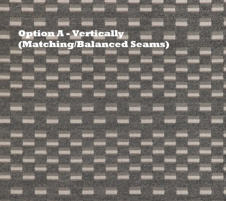 Freshly Minted - Custom Rectangular Cushion in (COM - Self-Welt - 4 yards Options A: Matching/Balanced Seams)