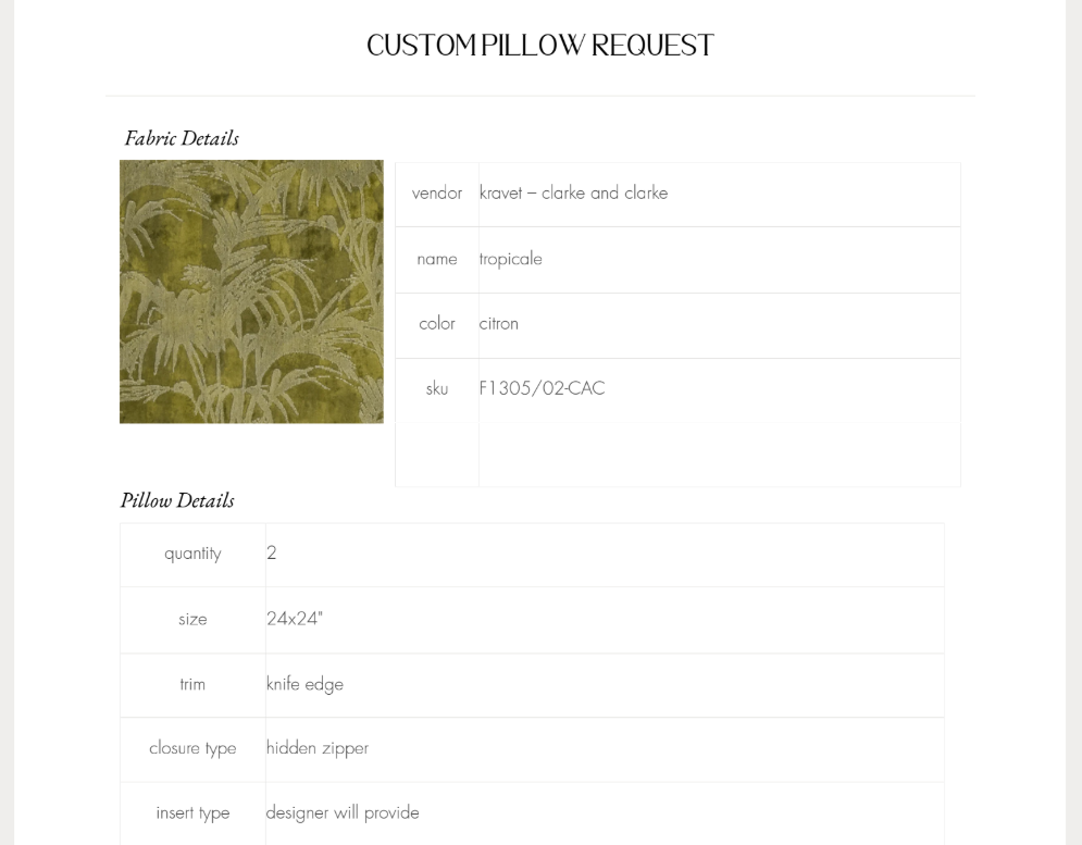 Maddi - Steven Interiors - Custom Pillow Covers: (COM) Customer's Own Material - Knife Edge (No Welt)