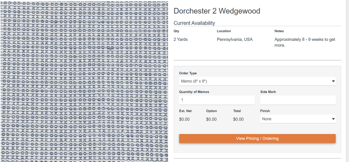 Schmidt Client of Rachael R. - Two Custom Cushions in COM - Customer's Own Material