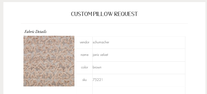 Maddi - Steven Interiors - Custom Pillow Covers: (COM) Customer's Own Material - Knife Edge (No Welt)
