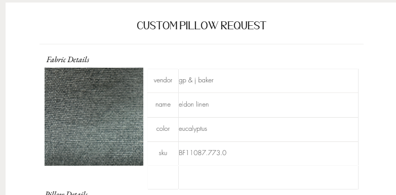 Maddi - Steven Interiors - Custom Pillow Covers: (COM) Customer's Own Material - Knife Edge (No Welt)